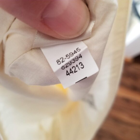 J. Jill Polka Dot Skirt 6 Cream Multi 100% Cotton Dots - Picture 6 of 6